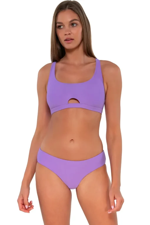 Sunsets Passion Flower Brandi Bralette Top< Bikini Tops
