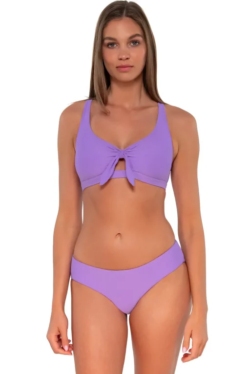 Sunsets Passion Flower Brandi Bralette Top< Bikini Tops