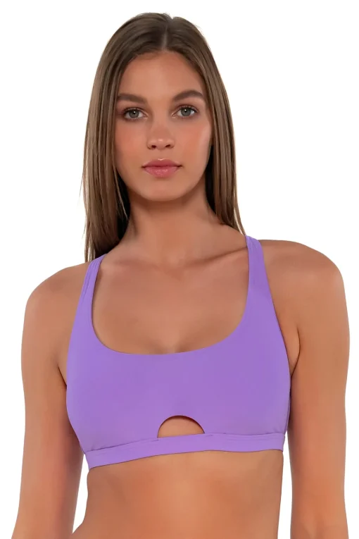 Sunsets Passion Flower Brandi Bralette Top< Bikini Tops