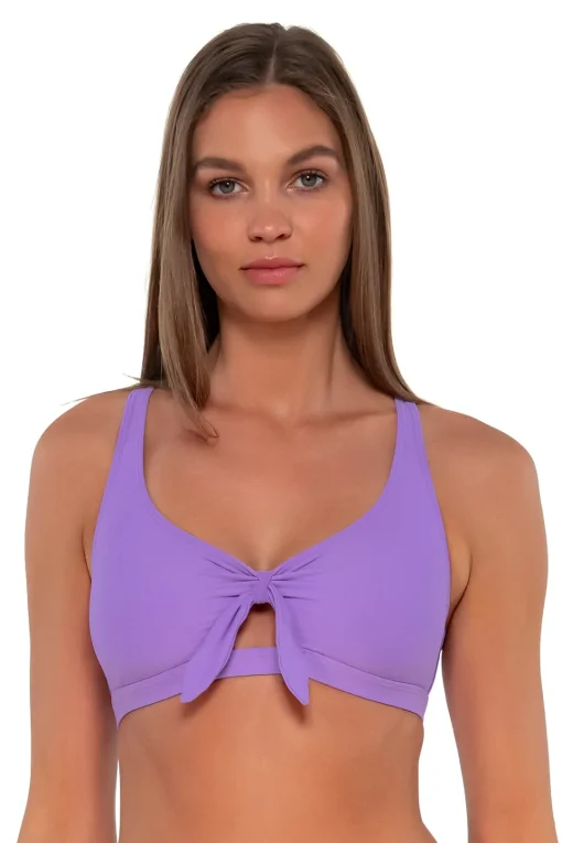 Sunsets Passion Flower Brandi Bralette Top< Bikini Tops