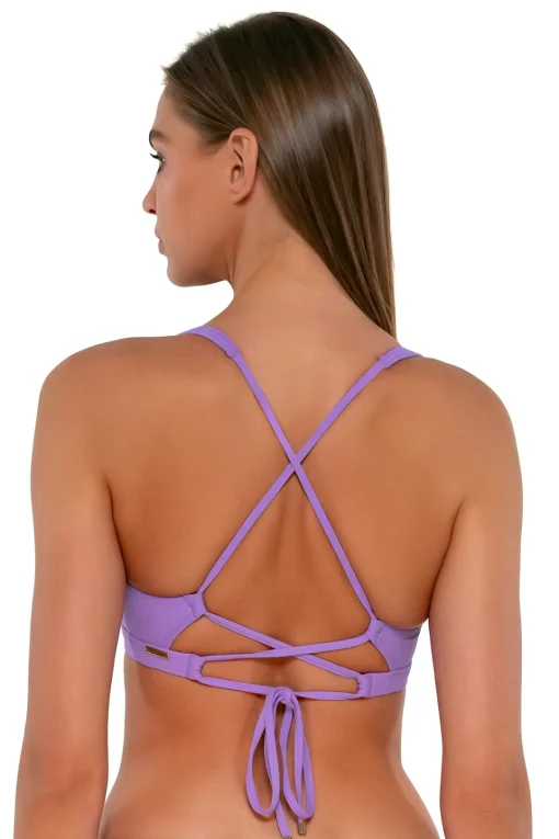 Sunsets Passion Flower Brandi Bralette Top< Bikini Tops