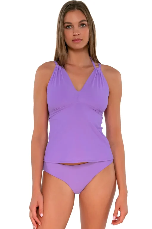 Sunsets Passion Flower Mia Tankini Top< Tankinis