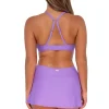 Sunsets Passion Flower Sporty Swim Skirt< Swim Skirts
