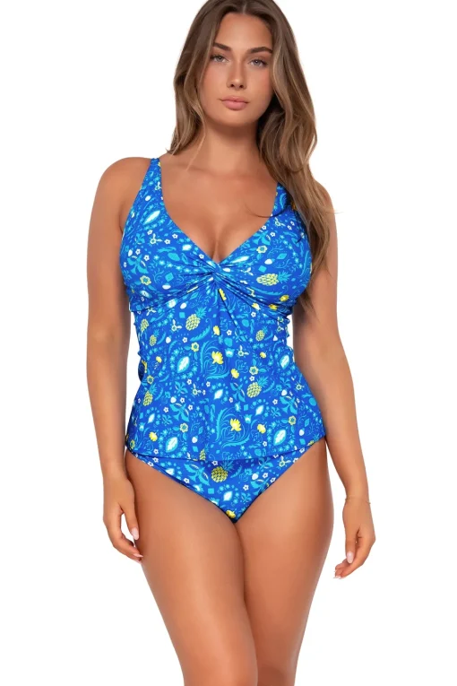 Sunsets Pineapple Grove Forever Tankini Top< Plus Size | Underwire