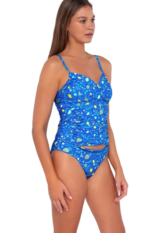 Sunsets Pineapple Grove Simone Tankini Top< Wire-Free | Tankinis