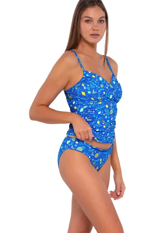 Sunsets Pineapple Grove Simone Tankini Top< Wire-Free | Tankinis