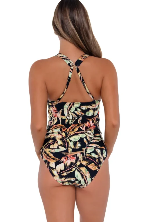 Sunsets Retro Retreat Elsie Tankini Top< Plus Size | Underwire