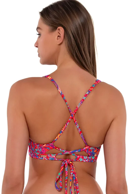 Sunsets Rue Paisley Brandi Bralette Top< Wire-Free | Bikini Tops