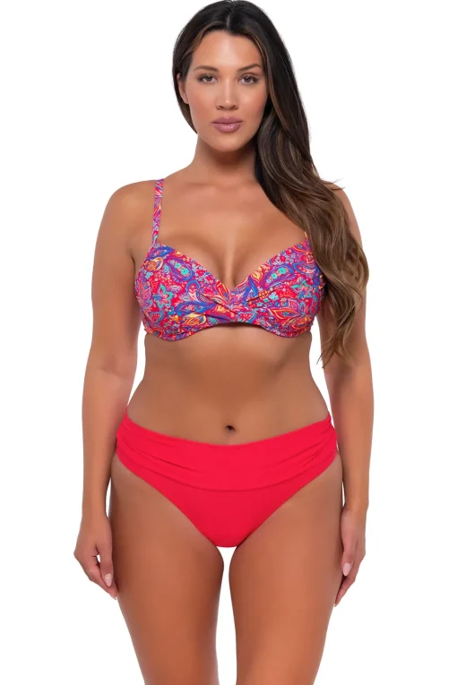 Sunsets Rue Paisley Crossroads Underwire Top< Plus Size | Underwire