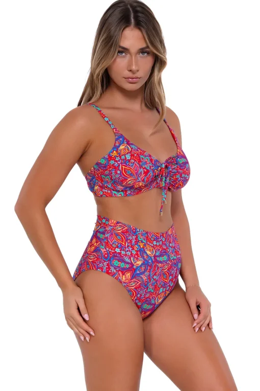 Sunsets Rue Paisley Hannah High Waist Bottom< Plus Size | High-Waist