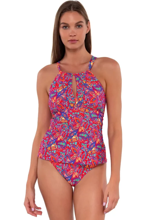 Sunsets Rue Paisley Mia Tankini Top< Wire-Free | Tankinis