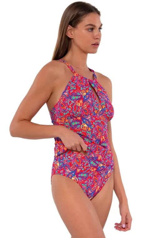 Sunsets Rue Paisley Mia Tankini Top< Wire-Free | Tankinis