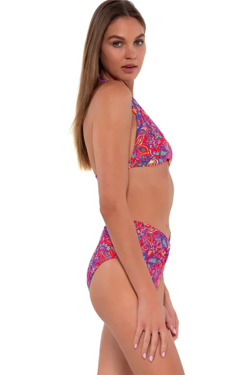 Sunsets Rue Paisley Summer Lovin' V-Front Bottom< Plus Size | Bikini Bottoms
