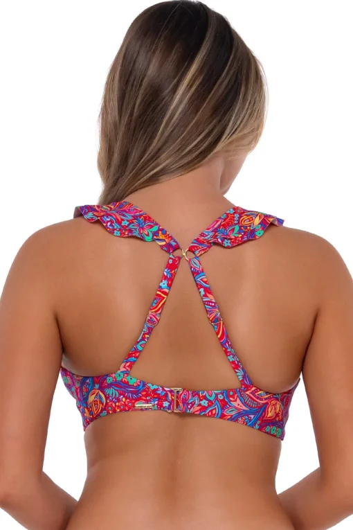 Sunsets Rue Paisley Willa Wireless Top< Plus Size | Wire-Free