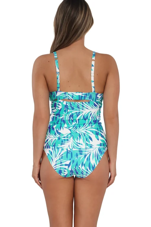 Sunsets Sea Breeze Sandbar Rib Serena Tankini Top< Plus Size | Underwire