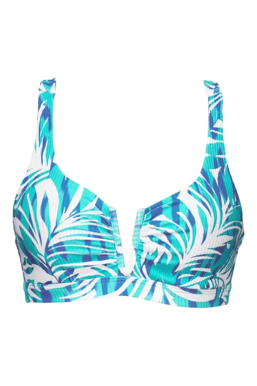Sunsets Sea Breeze Sandbar Rib Vienna V-Wire Top< Plus Size | Underwire