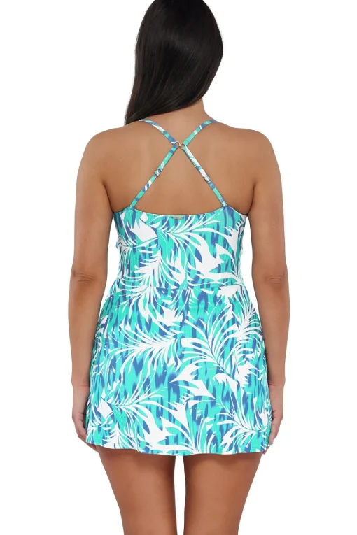 Sunsets Sea Breeze Sandbar Rib Naomi Swim Dress One Piece< Swim Dress