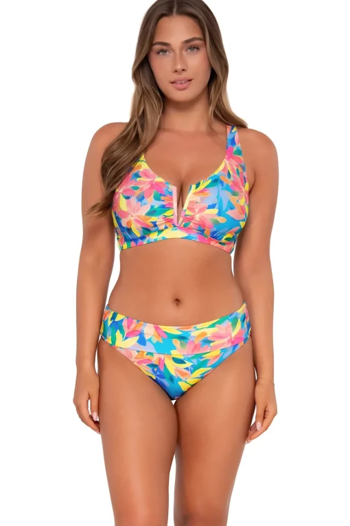 Sunsets Shoreline Petals Hannah High Waist Bottom< Plus Size | High-Waist
