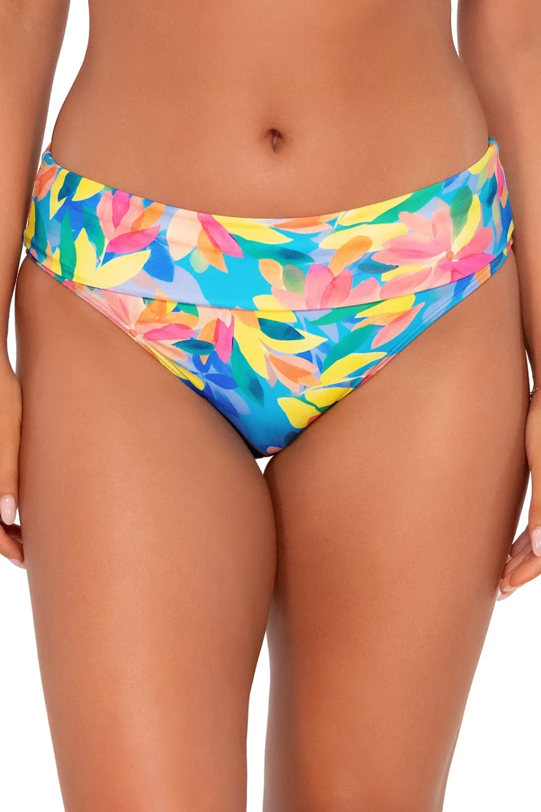 Sunsets Shoreline Petals Hannah High Waist Bottom< Plus Size | High-Waist