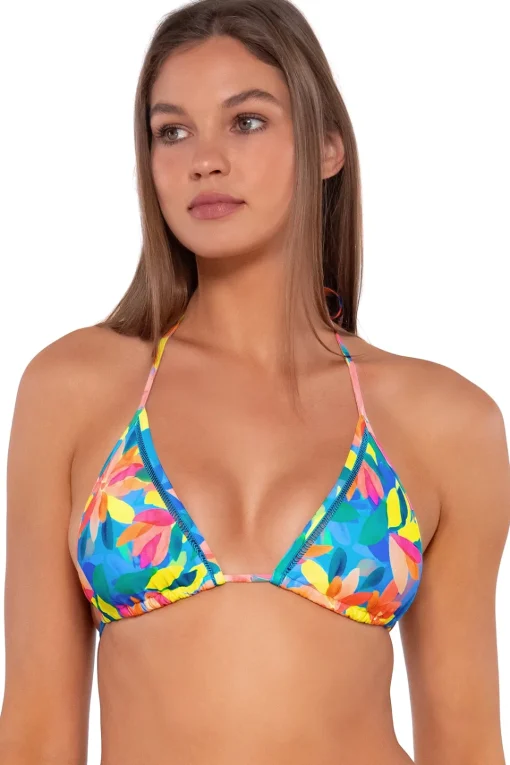 Sunsets Shoreline Petals Laney Triangle Top< Wire-Free | Bikini Tops