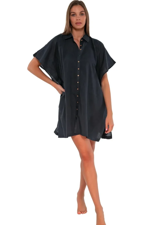 Sunsets Slate Shore Thing Tunic< Cover-Ups