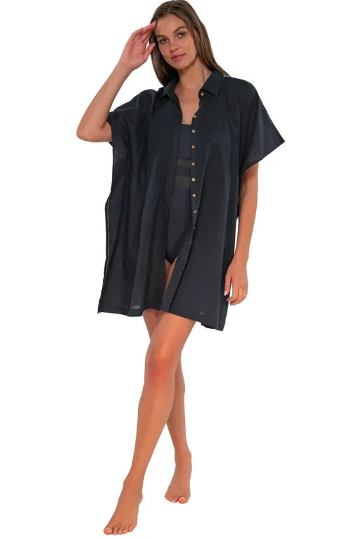 Sunsets Slate Shore Thing Tunic< Cover-Ups