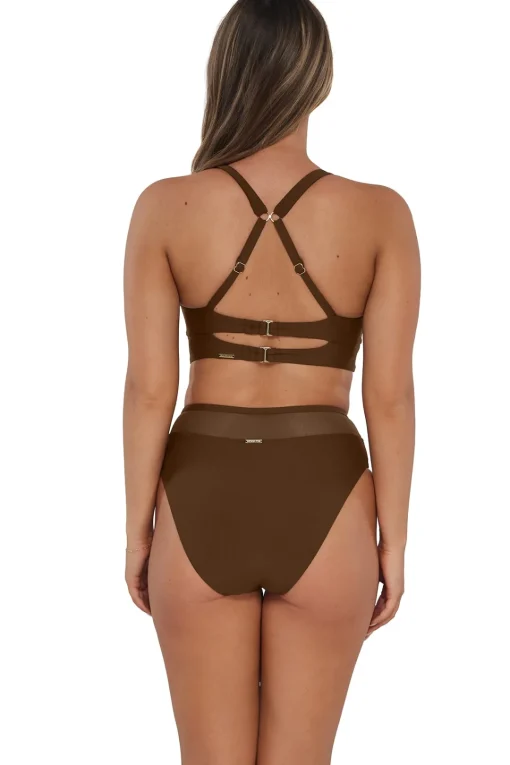 Sunsets Tiki Brown Danica Top< Plus Size | Underwire