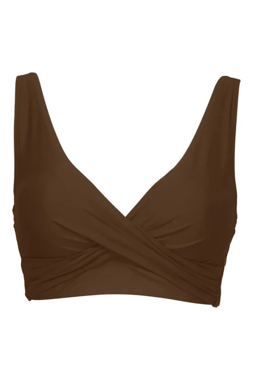 Sunsets Tiki Brown Elsie Top< Plus Size | Bra-Sized
