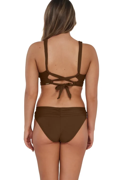 Sunsets Tiki Brown Unforgettable Bottom< Plus Size | Bikini Bottoms