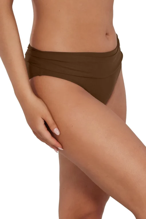 Sunsets Tiki Brown Unforgettable Bottom< Plus Size | Bikini Bottoms