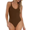 Sunsets Tiki Brown Veronica One Piece< Classic