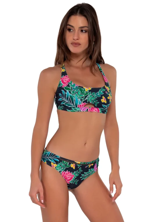 Sunsets Twilight Blooms Audra Hipster Bottom< Low-Rise | Bikini Bottoms