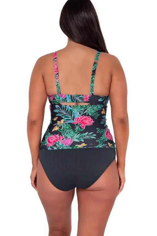 Sunsets Twilight Blooms Serena Tankini Top< Plus Size | Underwire