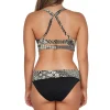 Sunsets Venice Seagrass Texture Capri High Waist Bottom< Plus Size | High-Waist
