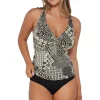 Sunsets Venice Seagrass Texture Forever Tankini Top< Plus Size | Underwire