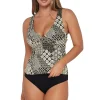 Sunsets Venice Seagrass Texture Elsie Tankini Top< Plus Size | Underwire
