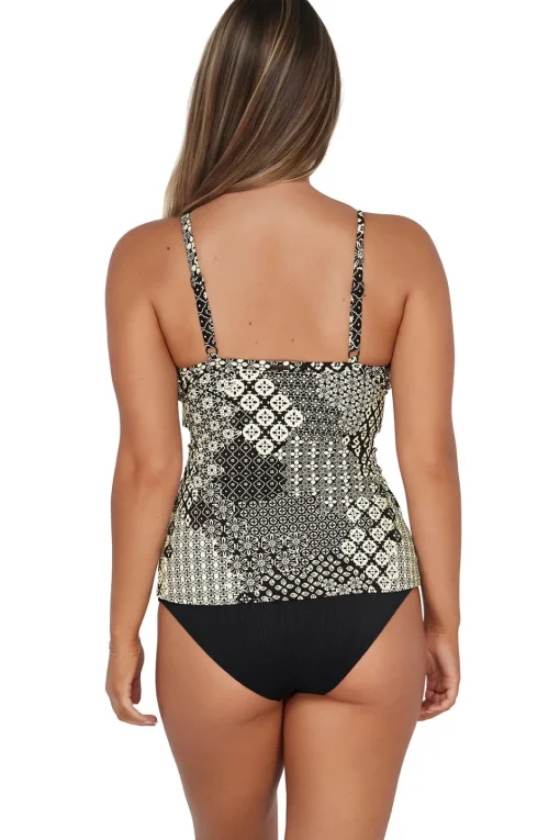 Sunsets Venice Seagrass Texture Forever Tankini Top< Plus Size | Underwire