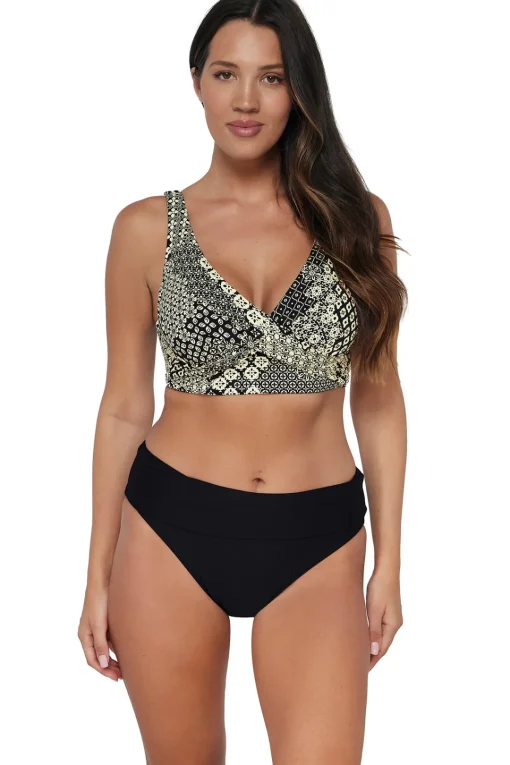 Sunsets Venice Seagrass Texture Elsie Top< Plus Size | Underwire