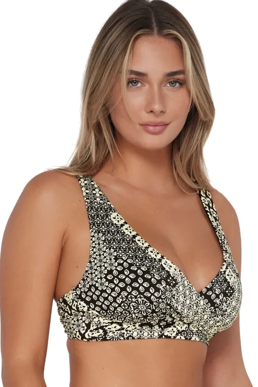 Sunsets Venice Seagrass Texture Elsie Top< Plus Size | Underwire