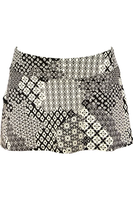Sunsets Venice Seagrass Texture Sporty Swim Skirt Bottom< Plus Size