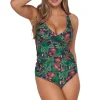 Sunsets Welcome To Rio Elsie Tankini Top< Plus Size | Underwire