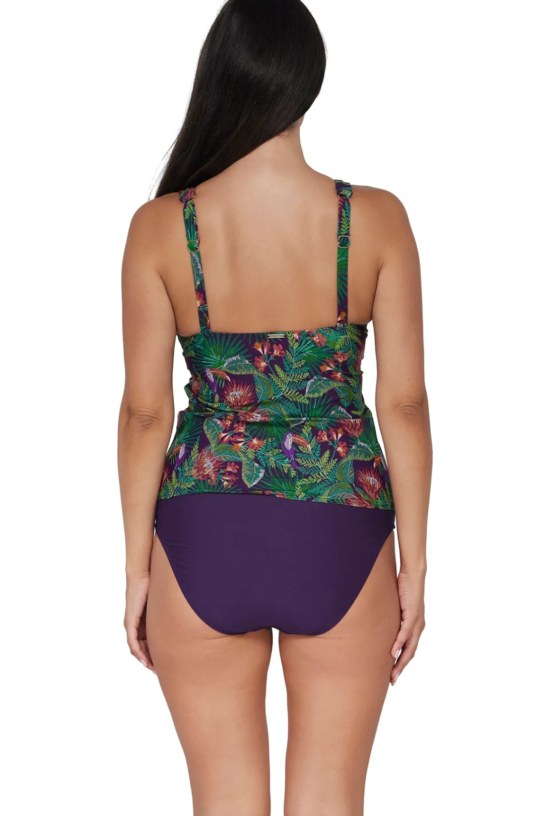 Sunsets Welcome To Rio Elsie Tankini Top< Plus Size | Underwire