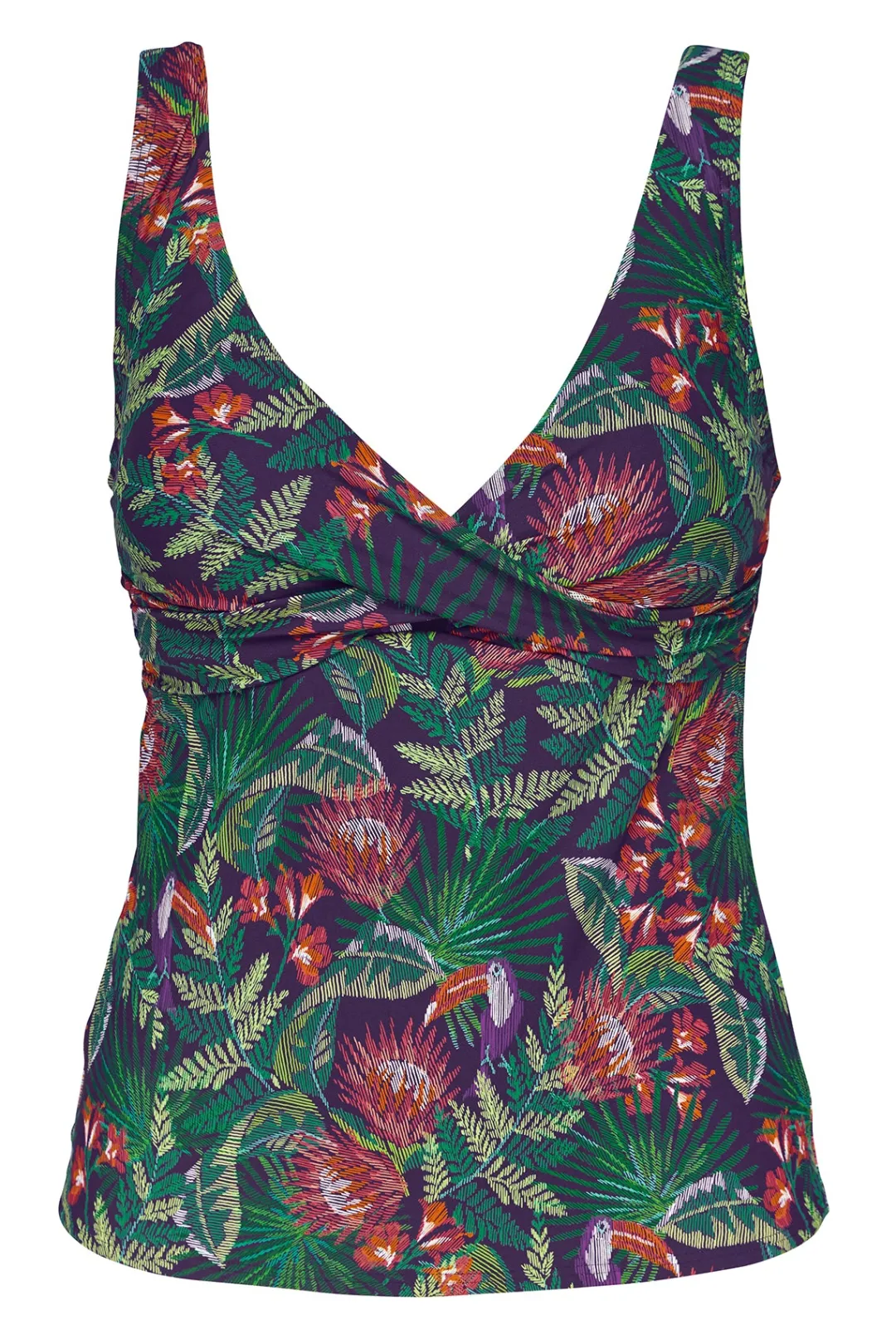 Sunsets Welcome To Rio Elsie Tankini Top< Plus Size | Underwire
