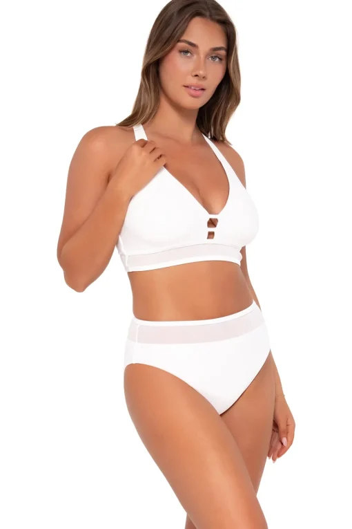 Sunsets White Lily Danica Top< Plus Size | Bra-Sized