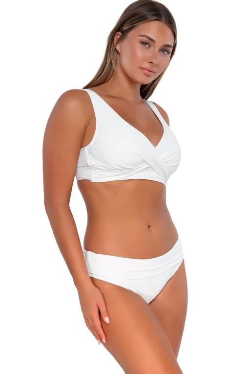 Sunsets White Lily Elsie Top< Bra-Sized | Bikini Tops