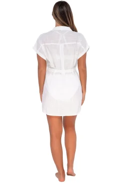 Sunsets White Lily Lucia Dress< Cover-Ups