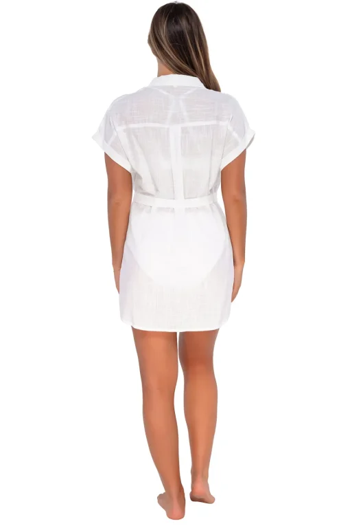 Sunsets White Lily Lucia Dress< Cover-Ups