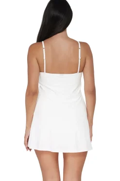 Sunsets White Lily Naomi Swim Dress One Piece< Swim Dress
