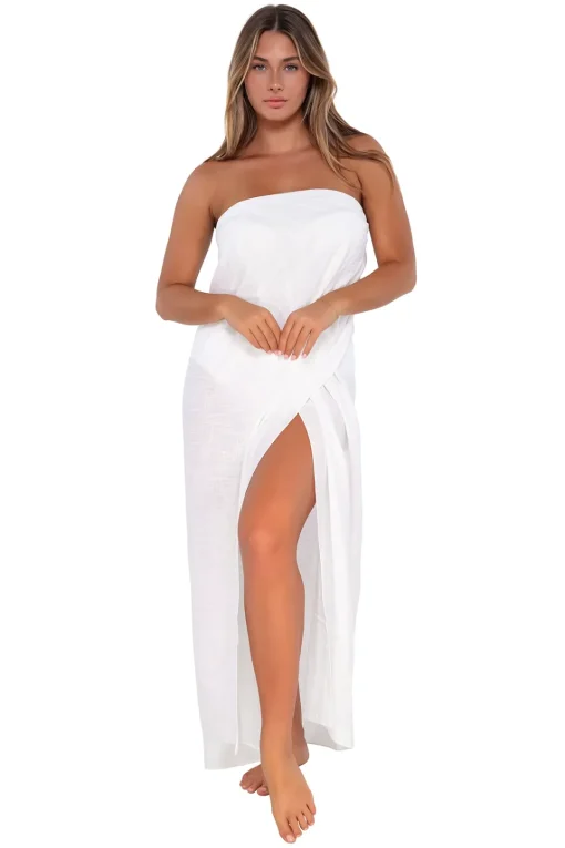 Sunsets White Lily Paradise Pareo< Cover-Ups