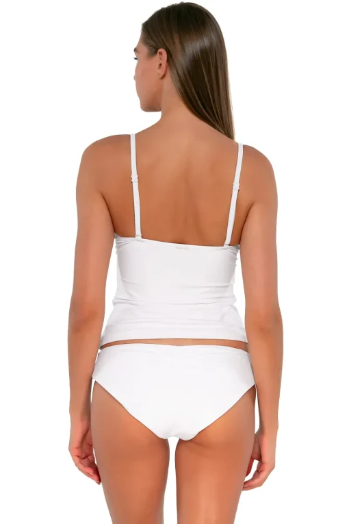 Sunsets White Lily Simone Tankini Top< Tankinis